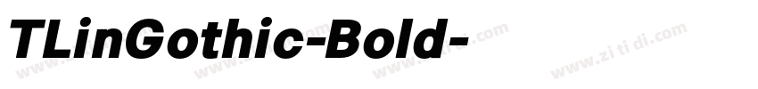 TLinGothic-Bold字体转换