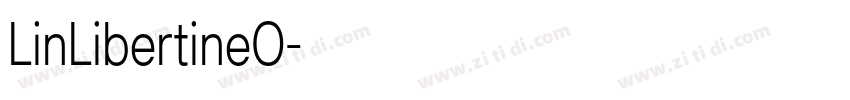LinLibertineO字体转换