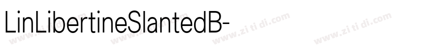 LinLibertineSlantedB字体转换