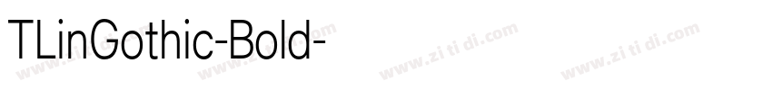 TLinGothic-Bold字体转换