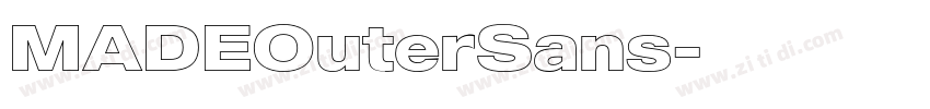 MADEOuterSans字体转换
