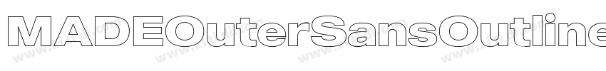 MADEOuterSansOutline字体转换