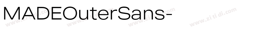 MADEOuterSans字体转换