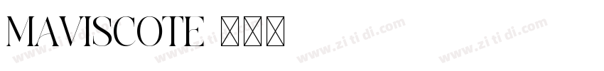 MAVISCOTE字体转换