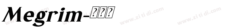 Megrim字体转换