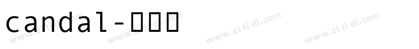 candal字体转换