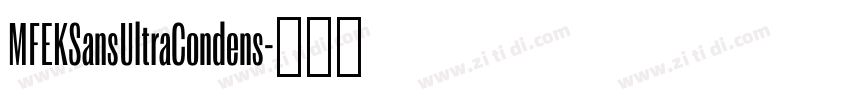 MFEKSansUltraCondens字体转换
