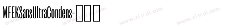 MFEKSansUltraCondens字体转换