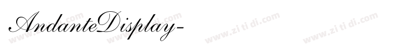 AndanteDisplay字体转换