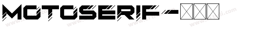 MotoSerif字体转换