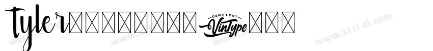Tyler手写风格艺术字体字体转换