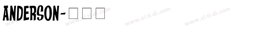 Anderson字体转换