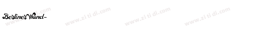 BerlinerWand字体转换