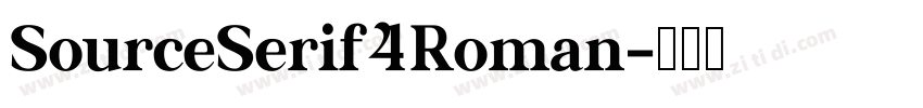 SourceSerif4Roman字体转换