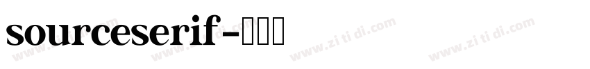 sourceserif字体转换