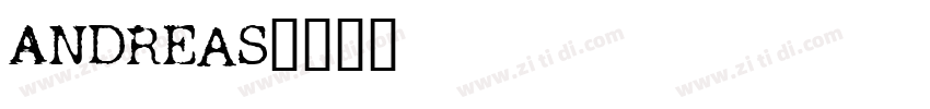 Andreas字体转换