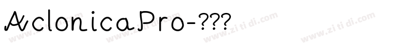 AclonicaPro字体转换