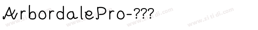 ArbordalePro字体转换