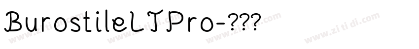 BurostileLTPro字体转换