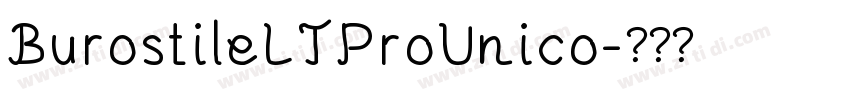 BurostileLTProUnico字体转换