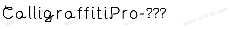 CalligraffitiPro字体转换