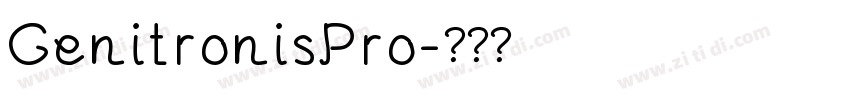 GenitronisPro字体转换