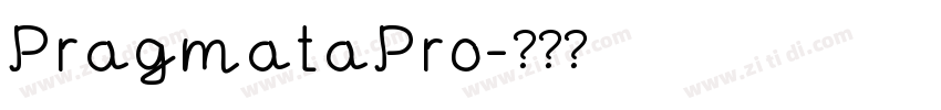 PragmataPro字体转换