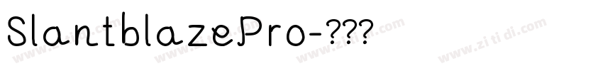 SlantblazePro字体转换