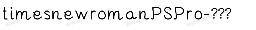 timesnewromanPSPro字体转换