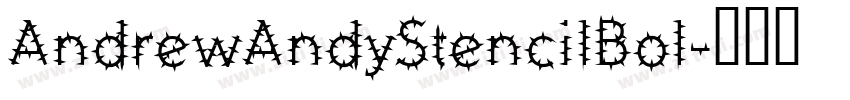 AndrewAndyStencilBol字体转换