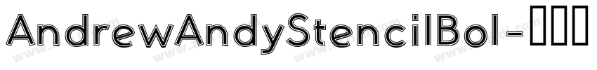 AndrewAndyStencilBol字体转换