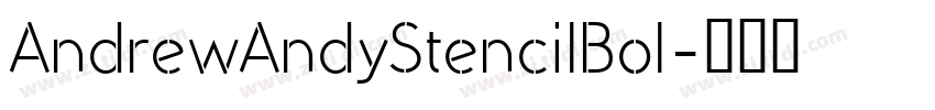 AndrewAndyStencilBol字体转换
