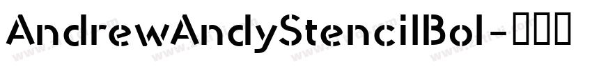 AndrewAndyStencilBol字体转换