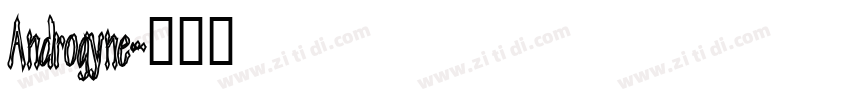 Androgyne字体转换