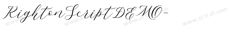 RightonScriptDEMO字体转换