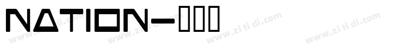nation字体转换