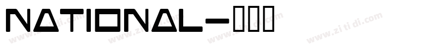 national字体转换