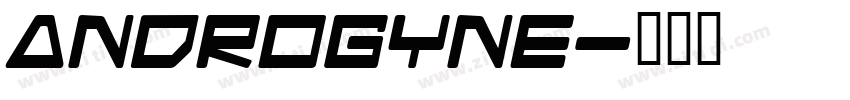 Androgyne字体转换