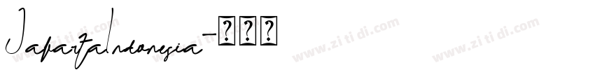 JakartaIndonesia字体转换