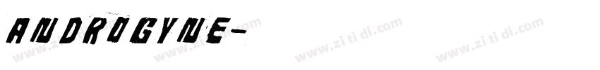 Androgyne字体转换