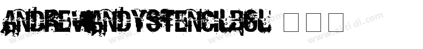 AndrewAndyStencilBol字体转换