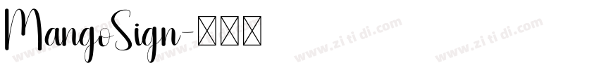 MangoSign字体转换