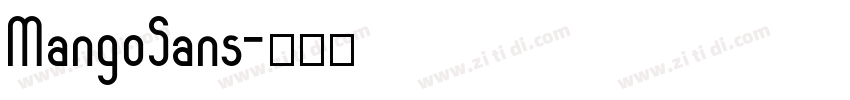 MangoSans字体转换