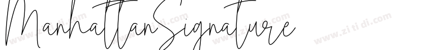 ManhattanSignature字体转换