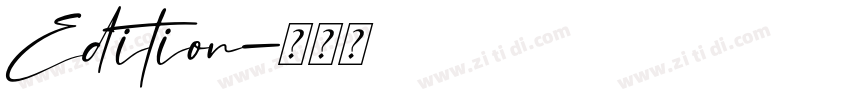Edition字体转换