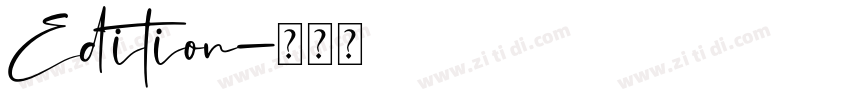 Edition字体转换