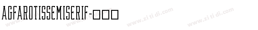 agfarotissemiserif字体转换
