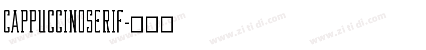 cappuccinoserif字体转换