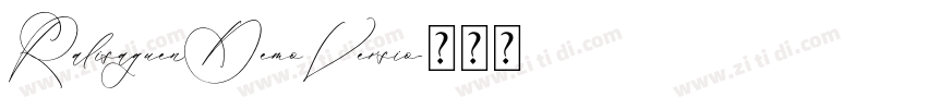 RalisaguenDemoVersio字体转换