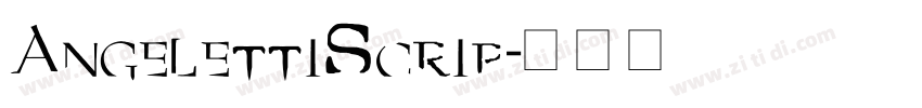AngelettiScrip字体转换
